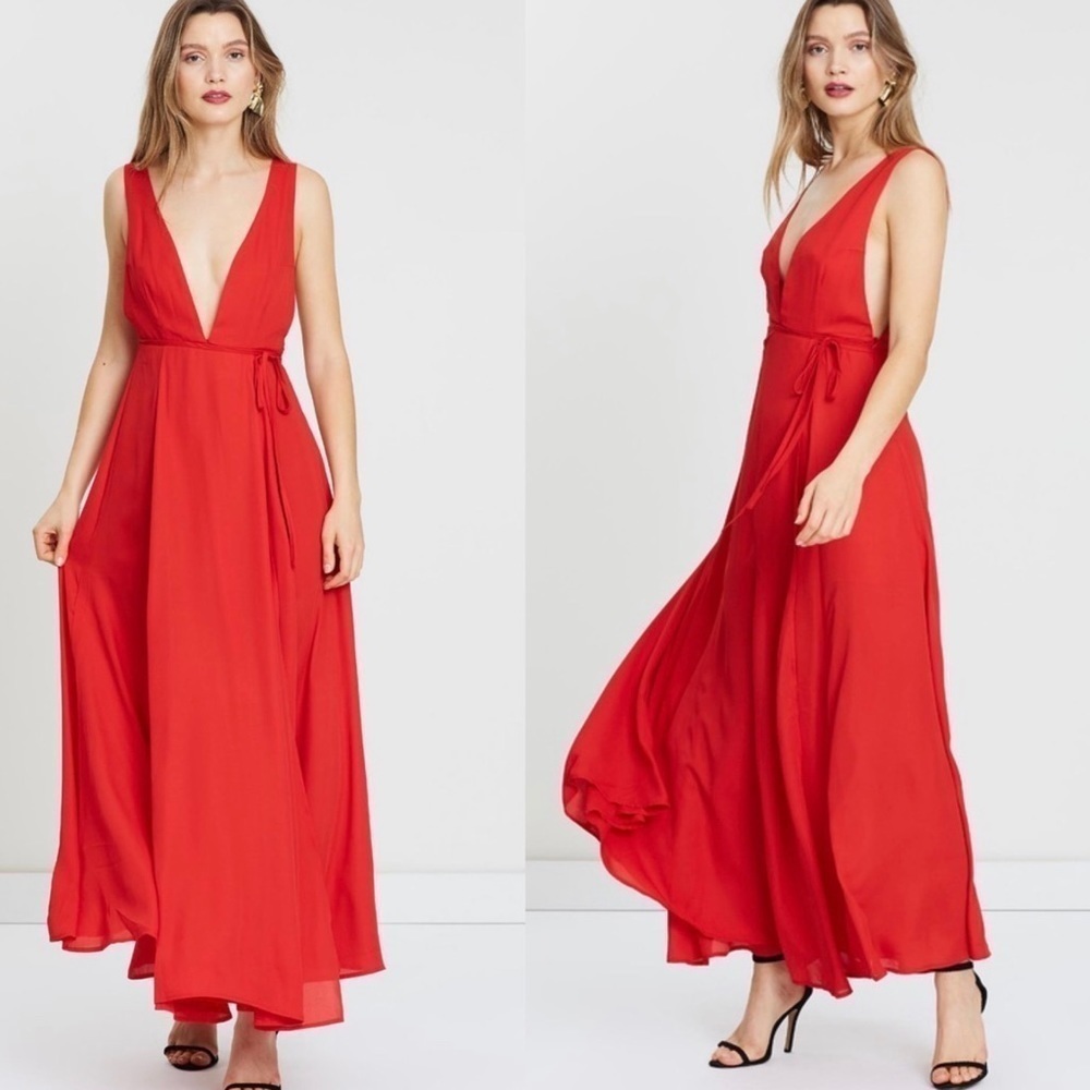 NWT Miss Holly The Label Dalia Red Gown - Picture 3 of 7